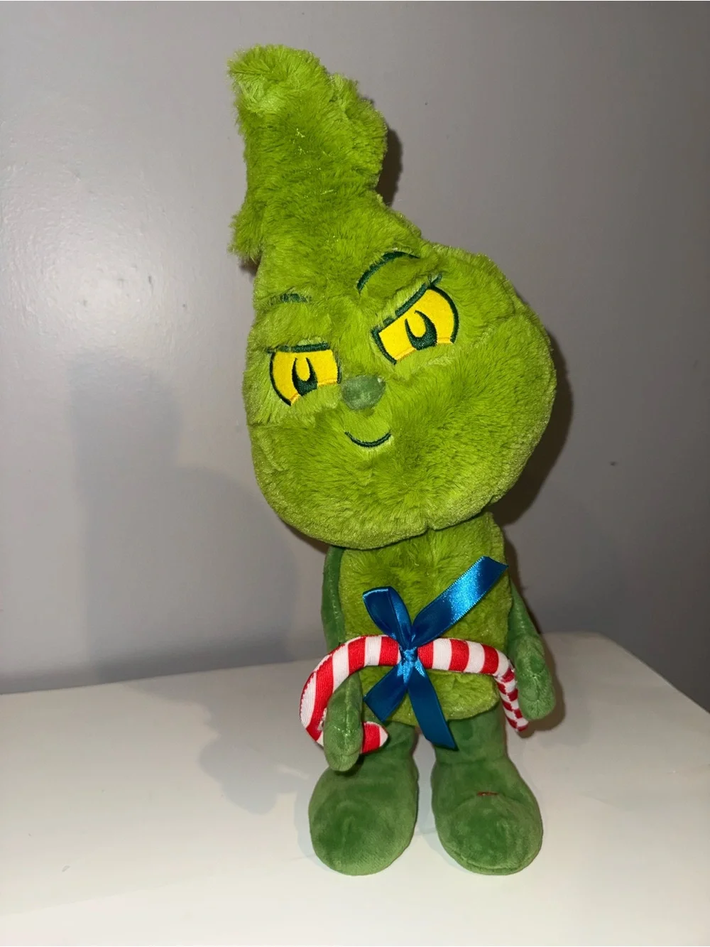 Dancing and Singing Green Grinch Plush Toy  - Soft Holiday Stuffed Toy